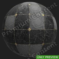 PBR Substance Material of Floor Marble Damaged #2